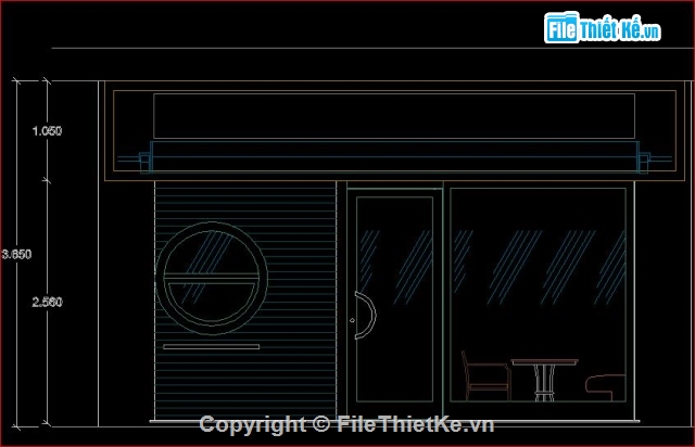 bản vẽ kiến trúc,file cad vẽ quán cà phê,kiến trúc quán cà phê